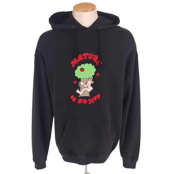 Carne Bollente She Truly Is Hooded Sweatshirt Size L Mens Nature Is So Hot $238 - Picture 2 of 13